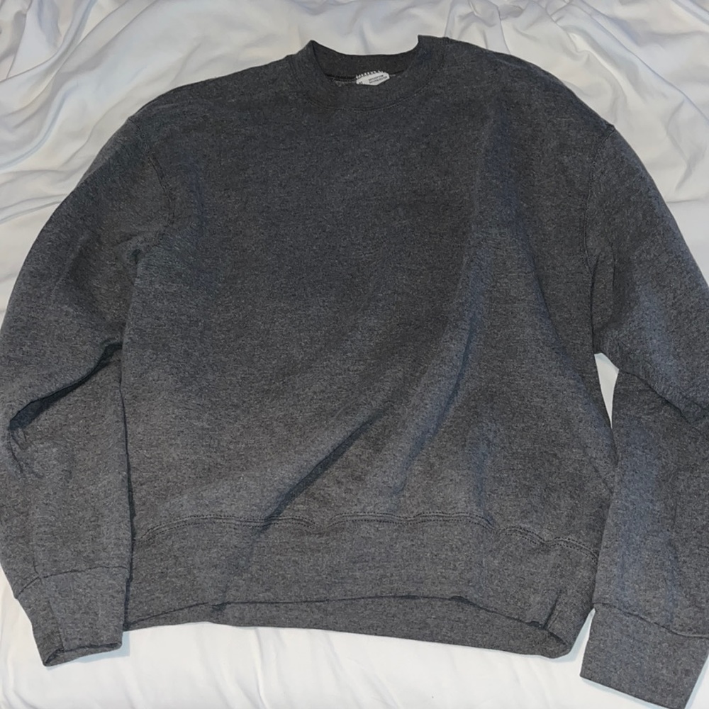 Grey crew neck